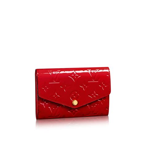 louis vuitton red and black wallet